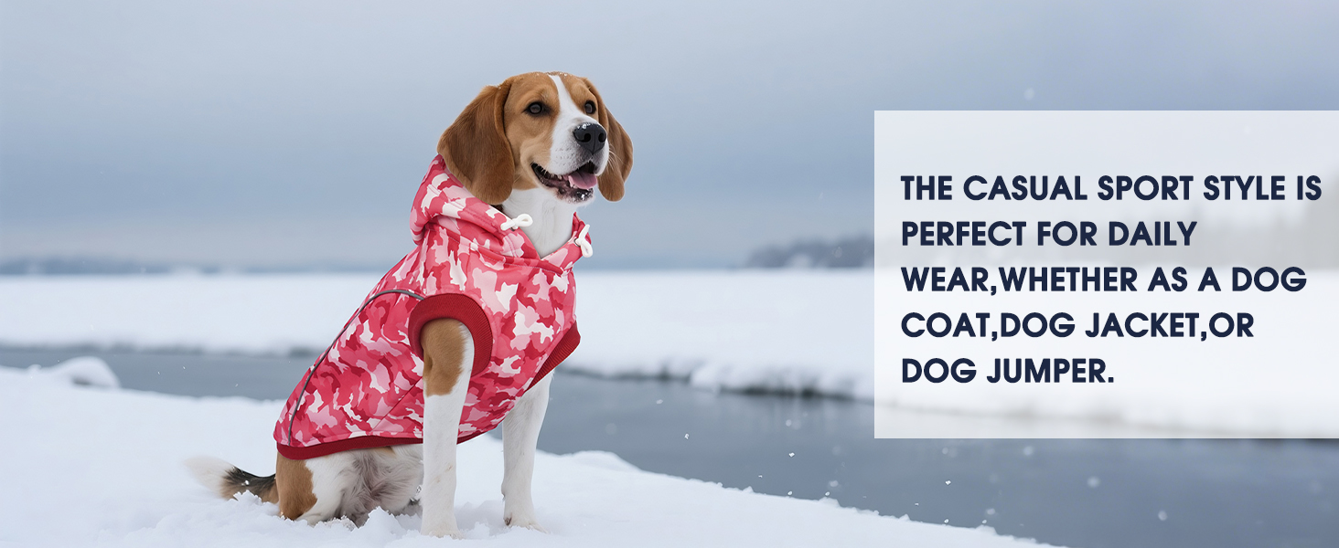 Світшот для собак IECOii, теплий зимовий пуховик з отвором для повідка та світловідбиваючими смугами, худі для собак, теплий пуловер для собак, одяг для собак, флісовий пуловер (M-4XL) 3XL, рожевий