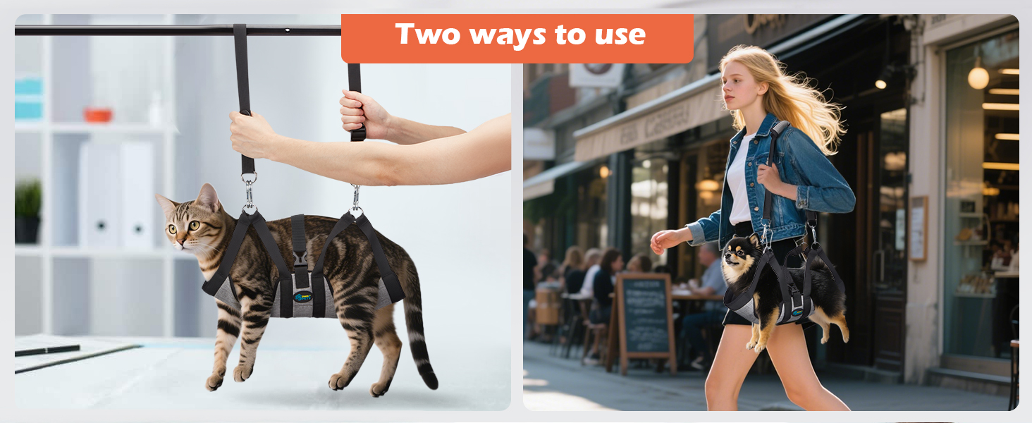 Гамак для собак Ownpets з 4 гачками для миття, грумінгу та стрижки нігтів