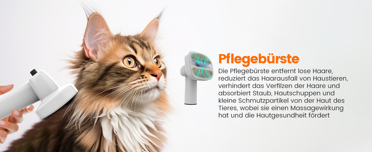 Машинка для стрижки собак AIRROBO з пилососом 12000 Pa, щітка для видалення шерсті, тиха машинка для собак з набором інструментів, контейнер для пилу 1.4L, PG10 Білий (Чорний)