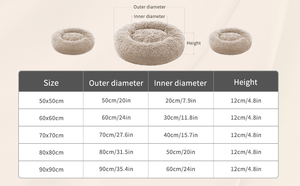 Кінець для собак та котів, Fulffy, 50х50 см, штучне хутро, самогріючий, неслизький, хакі