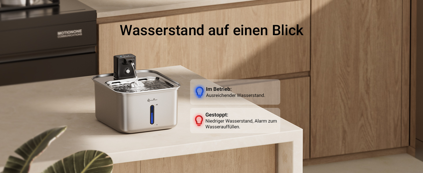 Ка fountain для котів DownyPaws: нержавіюча сталь, бездротовий, з датчиком руху, 3л, тихий, легкий у чищенні