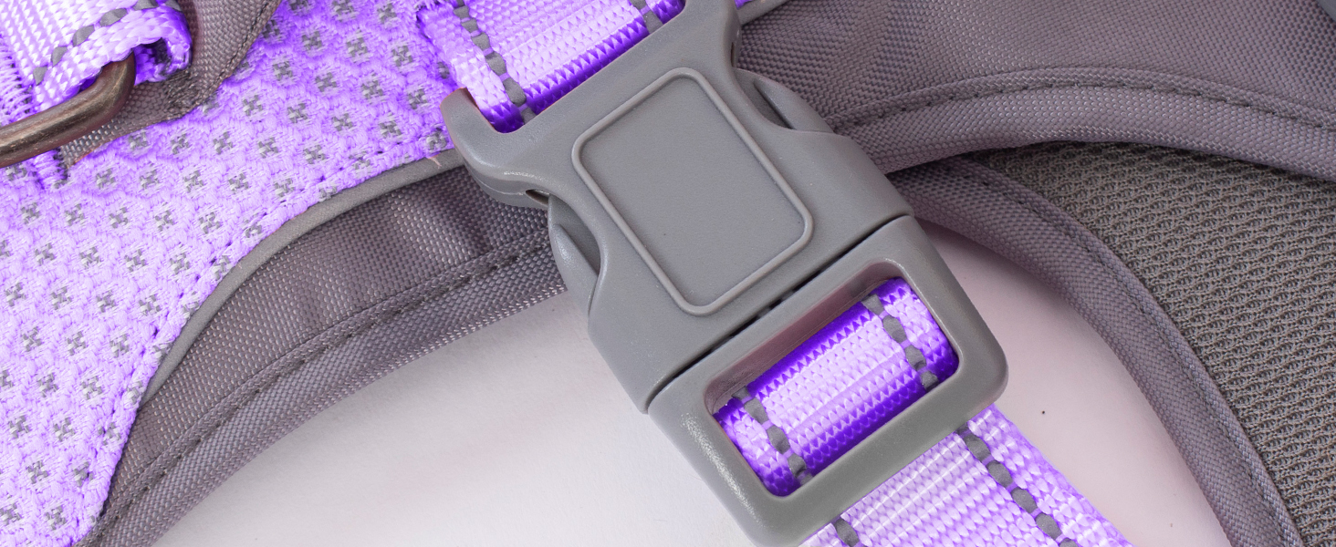 Шлейка Huntboo для собак - антистресова, з ручкою, для малеких, середніх та великих порід (S, M), лавандова