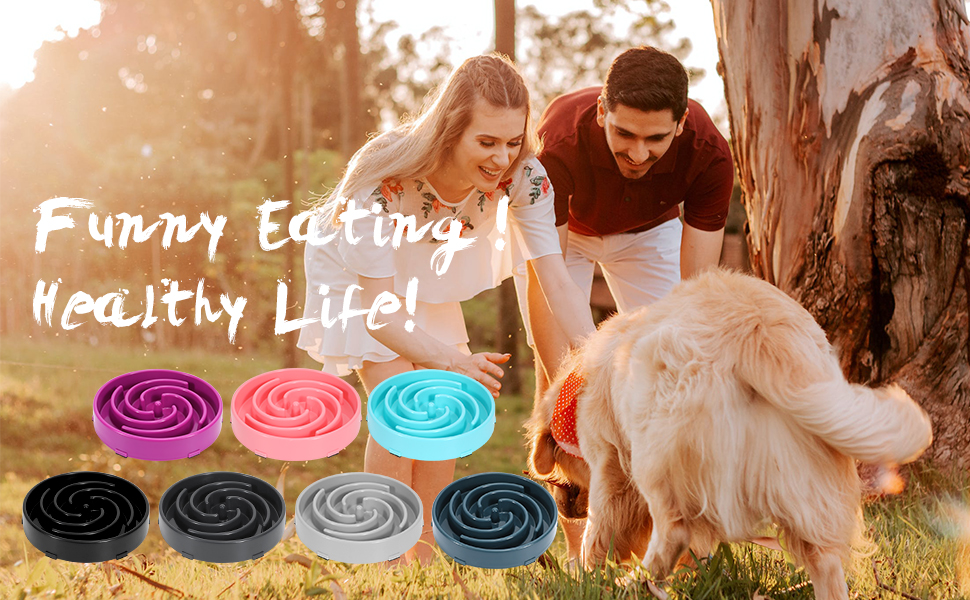 Навчальний миска для собак, повільне годування, анти-заковтування, інтерактивна, безпечна, міцна, екологічна, темно-сіра