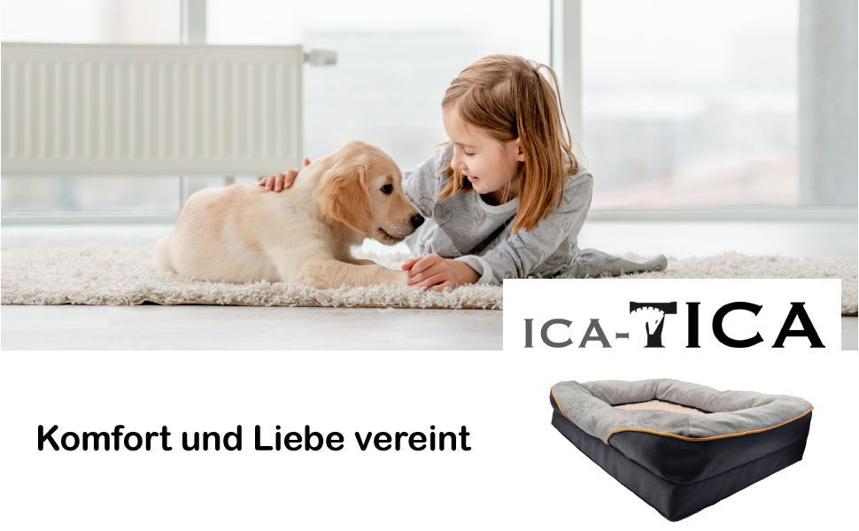 Розкішне ортопедичне ліжко для собак з віскоеластичною матрацом, велике, середні породи, знімний чохол