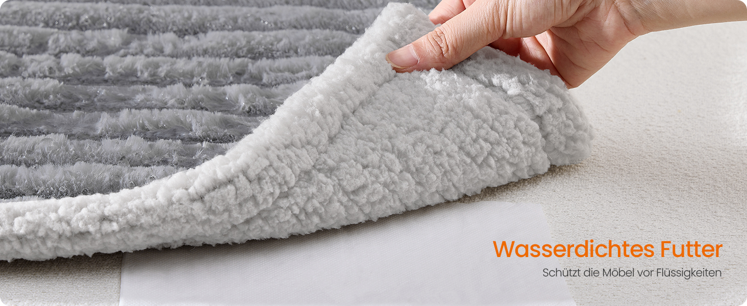 Водонепроникний килимок для собак Feandrea, XL (152 x 127 см), для великих та середніх собак, двосторонній, миючий, сірий та світло-сірий