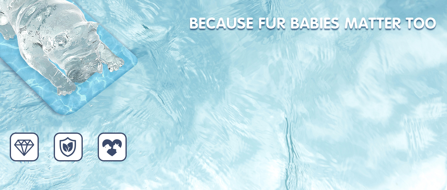Охолоджуючий гелевий килимок для собак Furrybaby, самостійне охолодження, 80x96 см, для дому, вулиці та авто, жовтий