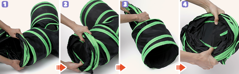 Туннель для котів, лабіринт-іграшка для кошенят, кроликів, щенят, ховрашків