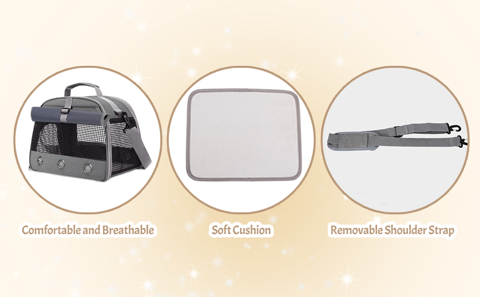 Транспортна переноска для дрібних тварин APKOL - переноска для морських свинок, кроликів, хом'яків, їжаків, сірого кольору