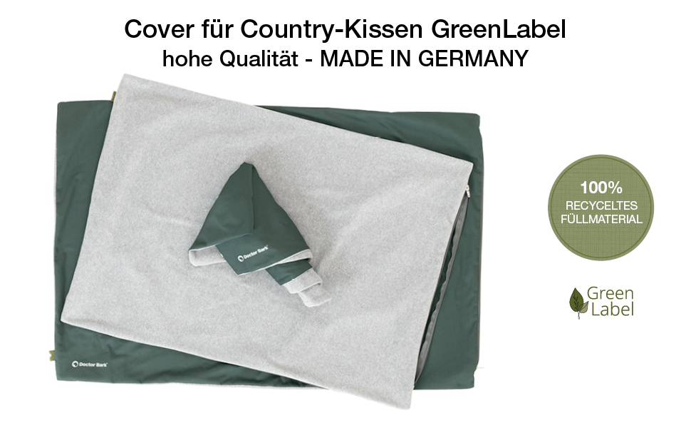 М'яке ліжко для собак великих порід Doctor Bark GreenLabel - зелене, легко миється, зручне, для комфортного сну