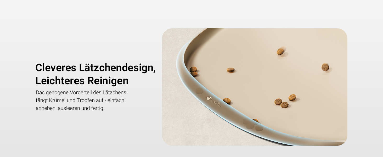 Підкладка під миску для котів DownyPaws, силіконова, 45 x 32 см, бежева - протиковзна, легко миється, BPA-free