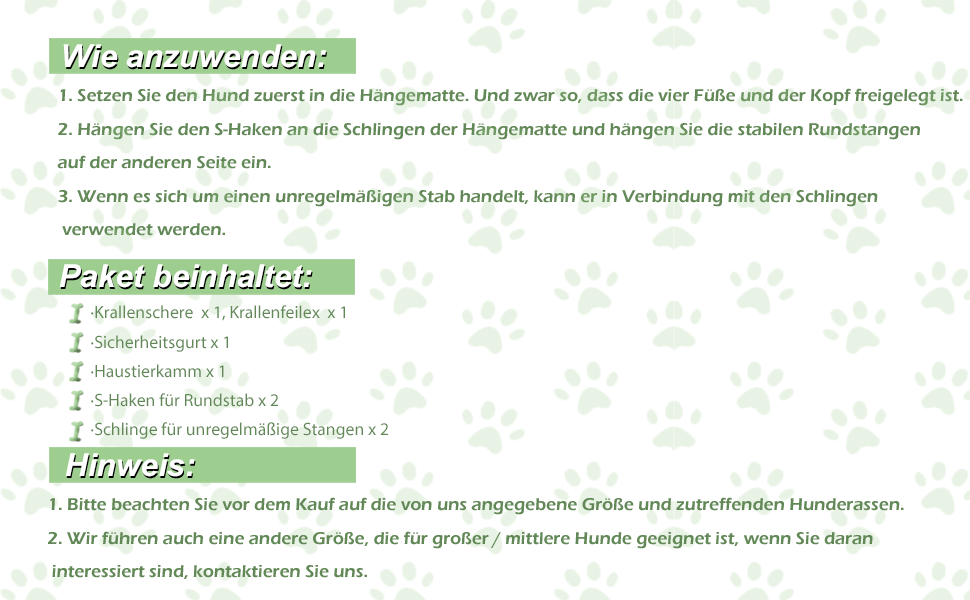 Гузекір для грумінгу собак та котів - гамак-тримач з набором для догляду (до 4.5 кг)