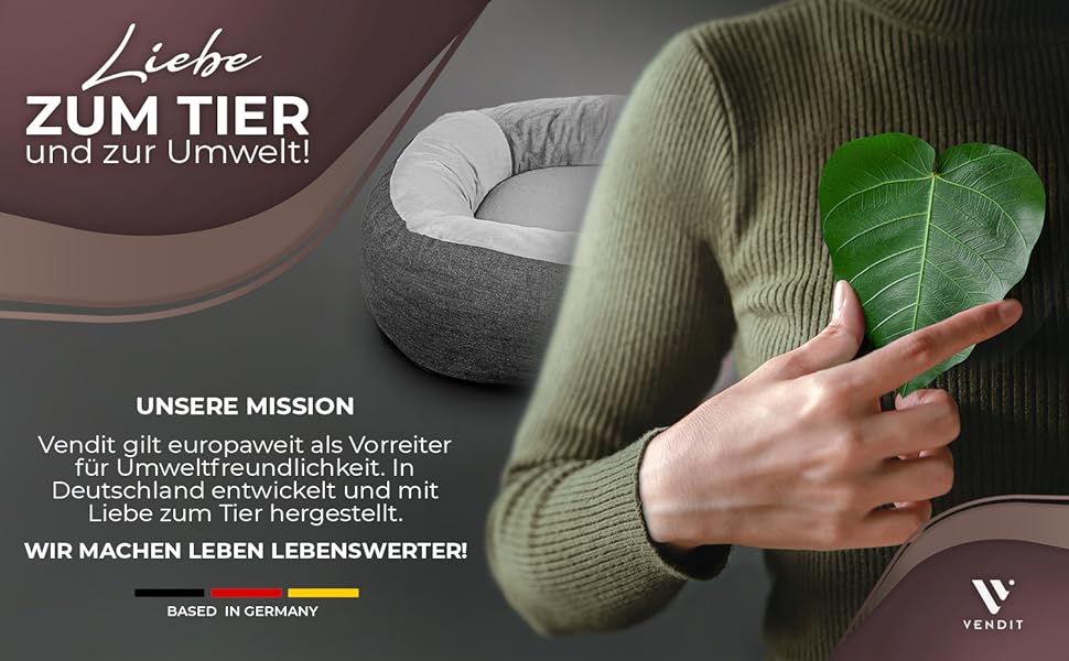 Ортопедичне ліжко для собак Vendit XL для середніх собак - матрац з Memory Foam, антибактеріальне та нейтралізуюче запахи, водонепроникне та стійке до подряпин, зі знімним чохлом, нековзне та довговічне. Розміри: 120 x 85 x 19 см