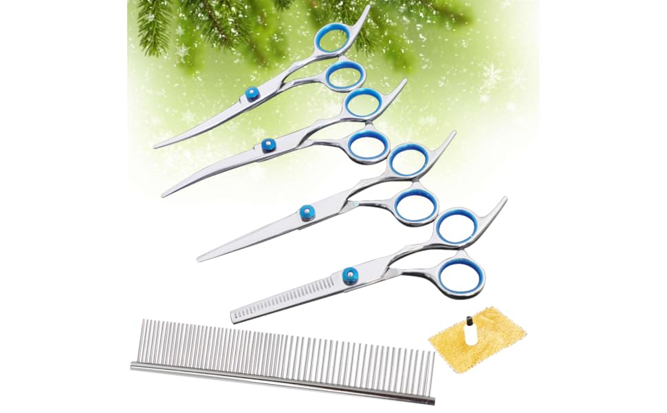 Набір професійних ножиць для грумінгу собак та котів, 6 дюймів, нержавіюча сталь