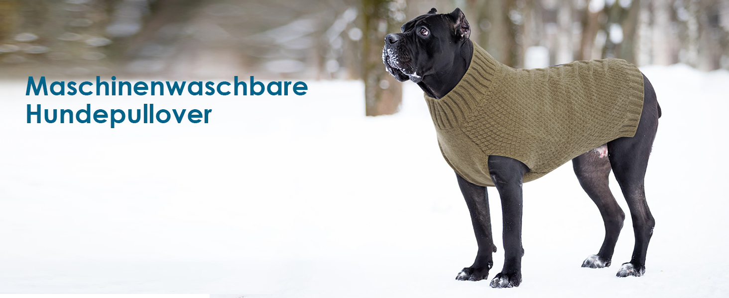 Пуловер для собак, теплий пуловер для великих собак, в'язаний пуловер для собак, флісовий пуловер для собак, для Лабрадора, хакі, 3XL XXXL