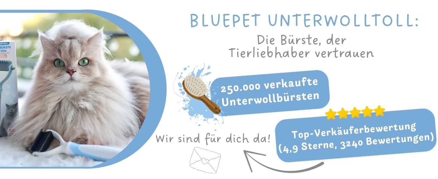 Бурштук для котів BluePet для догляду за підшерстям, вичісування та розплутування шерсті. Підходить для котів з довгою шерстю.