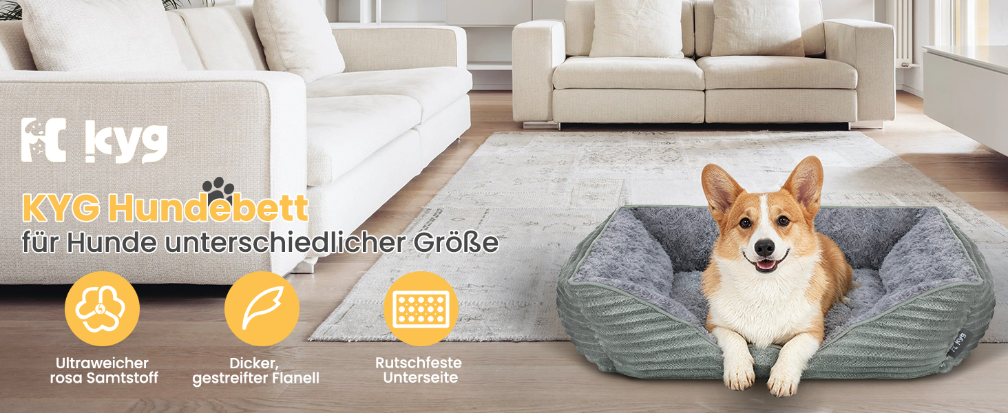 Ківш для собак великих порід, котячий лежак, миється, пухнастий, м'який та теплий, сірий, 90*68*19 см XL