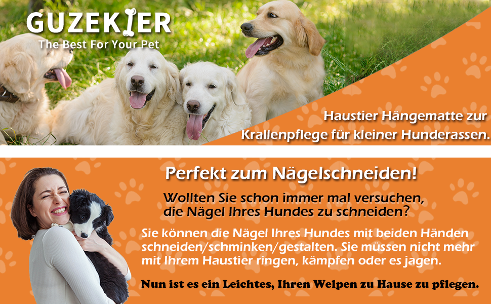 Гамак для грумінгу собак та котів Guzekier, фіксатор, набір для догляду: триммер, пилка, гребінець (до 13 кг)
