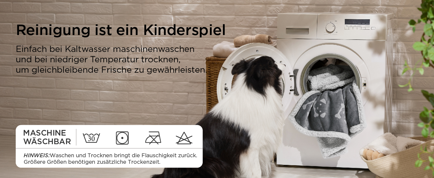 Водонепроникний коврик для собак BEDSURE великих порід - 152x127 см, миючий, з Sherpa Fleece, м'який, сірий XL (127x152)