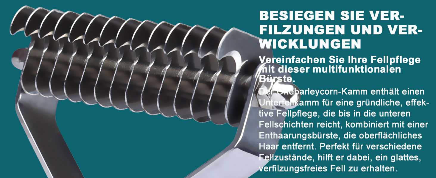 Тріммер для підшерстка Coat King, щітка для собак та котів, 14 лез, 184*62 мм