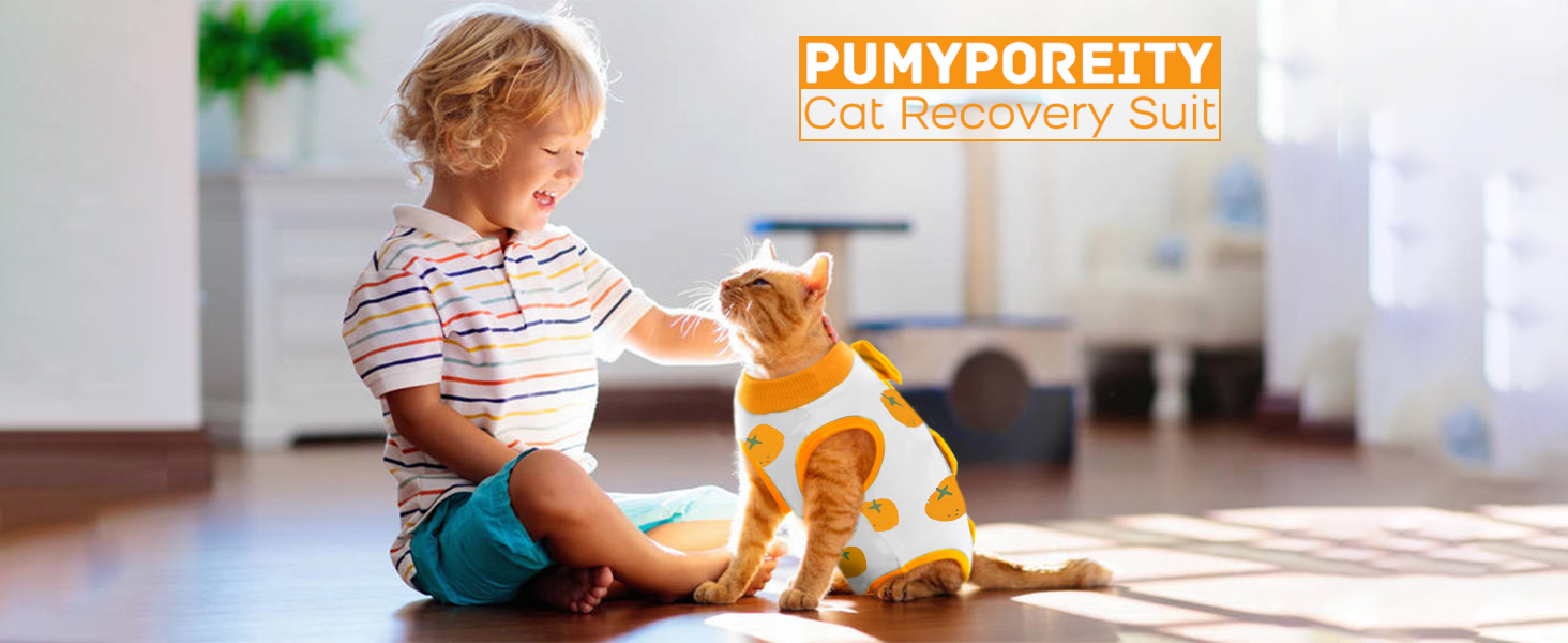 Тільце після кастрації для котів, медичний одяг, хірургічний костюм, одяг для відновлення після операції (Помаранчевий, S)