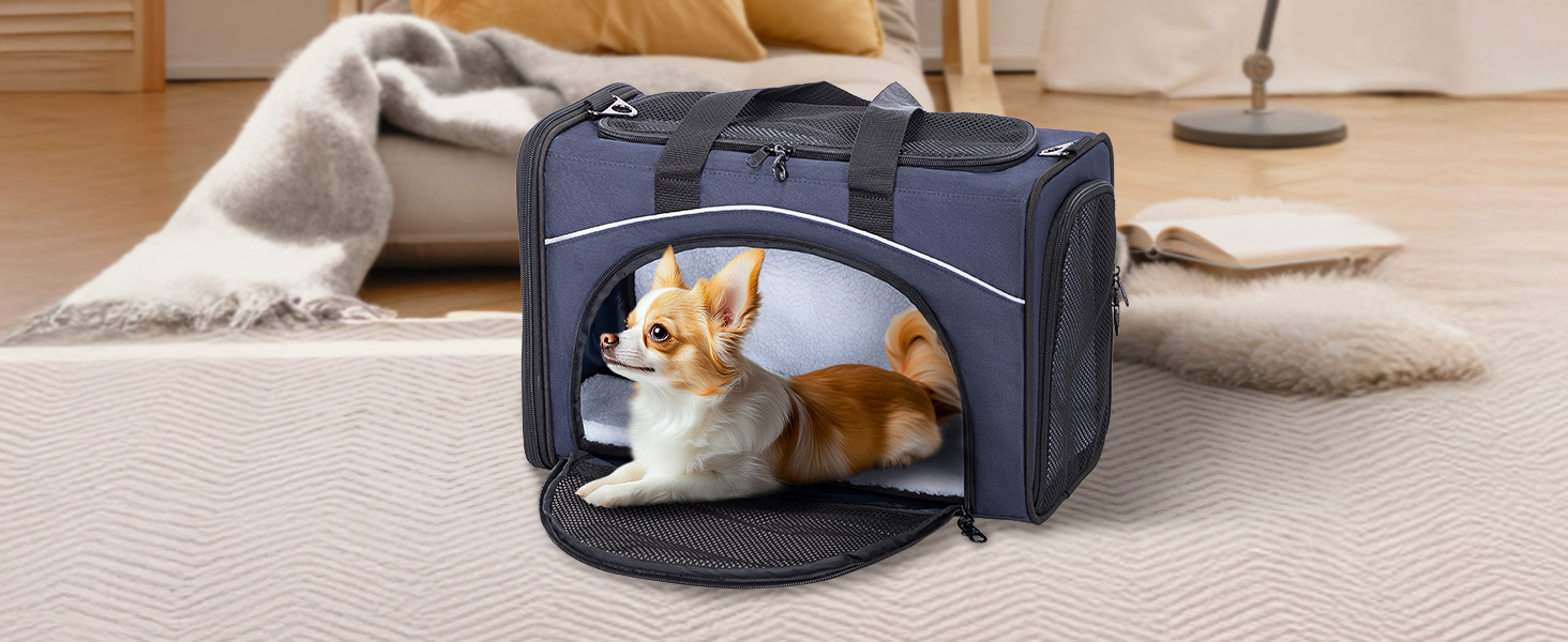 Транспортна переноска для собак та котів Petfit, чорна. Ідеальна для подорожей літаком, автомобілем або поїздом. Підходить для маленьких собак та котів.