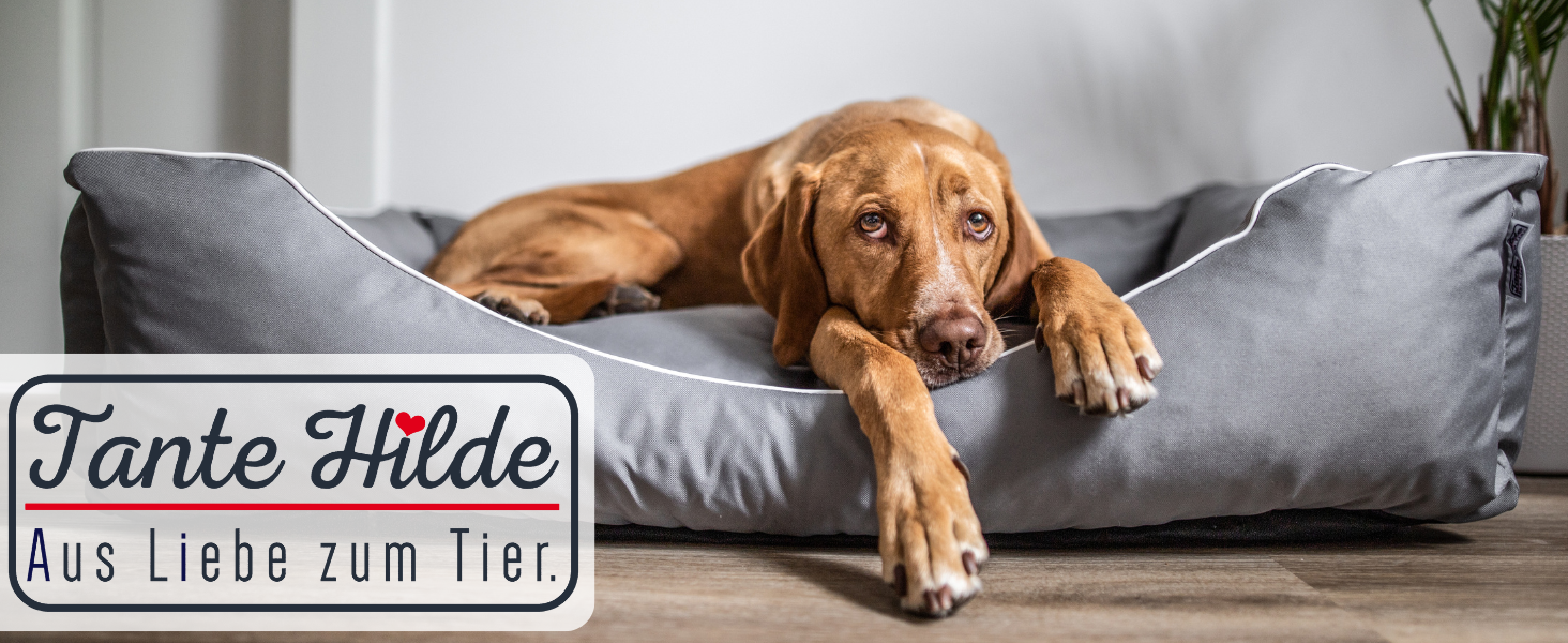 Танте Гільде лежанка для собак Нордерней – міцна, якісна, з вибором розмірів. Лежанка-кошик, лежанка-подушка (Чорний XL 80x60 см, ідеально для маленьких собак) L 80 x W 60 x H 20 см Чорний