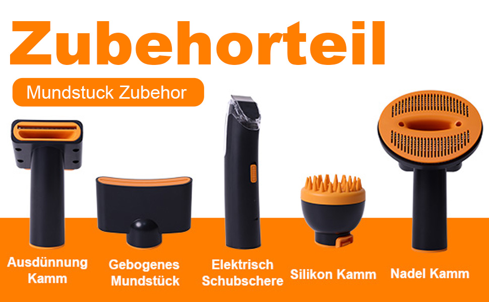 Фен для собак Kanonen-Stil, білий, 2400W, регулювання швидкості та температури, LYCSJDPWH-DE (7 в 1: сушка, пилосос, стрижка)