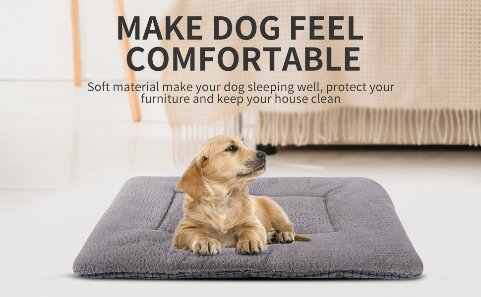 М'яке та тепле ліжко для собак: килимок-матрац для домашніх тварин, зручний, двосторонній, легко миється, розмір 75x50 см, колір хакі