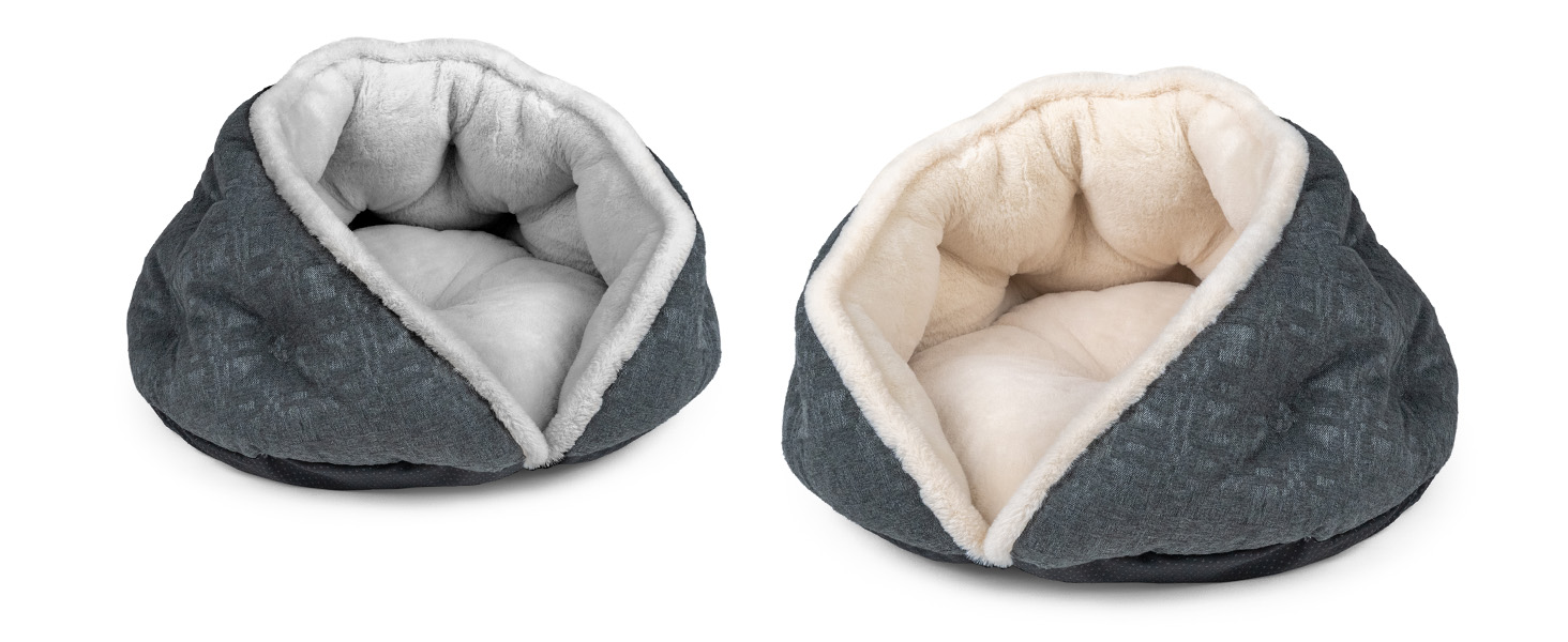 TrendPet LunaNest: М'яке ліжко-гніздо для собак та котів (Сірий)