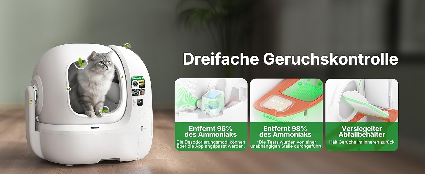 PETKIT Purobot Max Pro 2 - самоочисний лоток для котів з камерою та AI-моніторингом здоров'я, для кількох котів