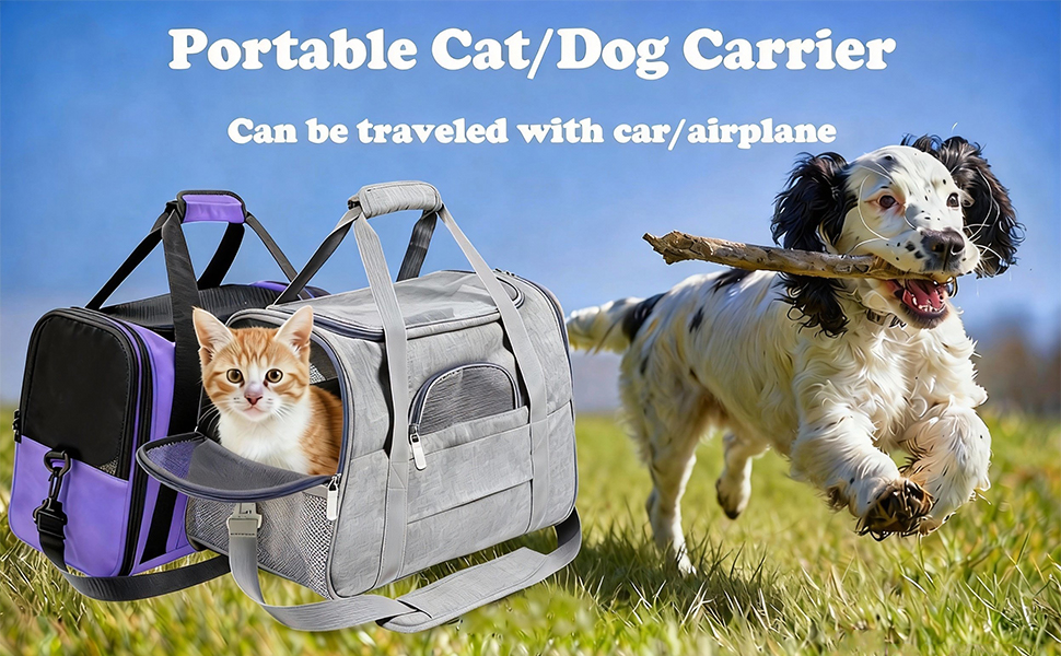 Транспортна сумка для котів та собак, складана, сіра. Дыхаюча переноска для тварин для ветеринара, авто, літака, поїзда
