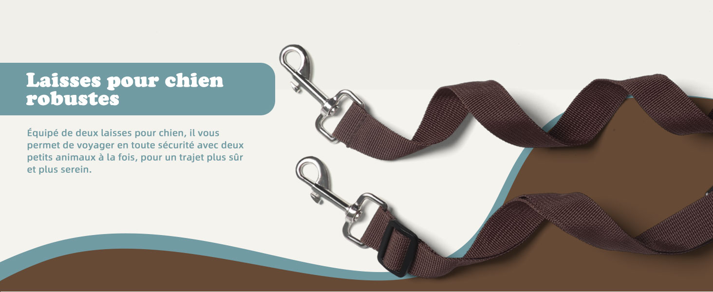 Автокрісло для собак - захист від зіткнень, антиковзаюче, захищає салон авто, знімне та пральне, коричневе