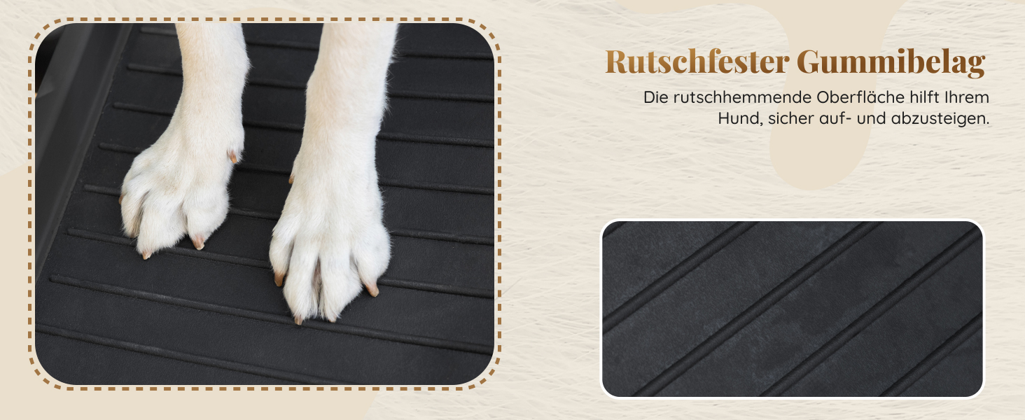 Рампа для собак у машину, складана – 174 см, 38 см – чорна, для великих собак, до 136 кг – підходить для авто та SUV