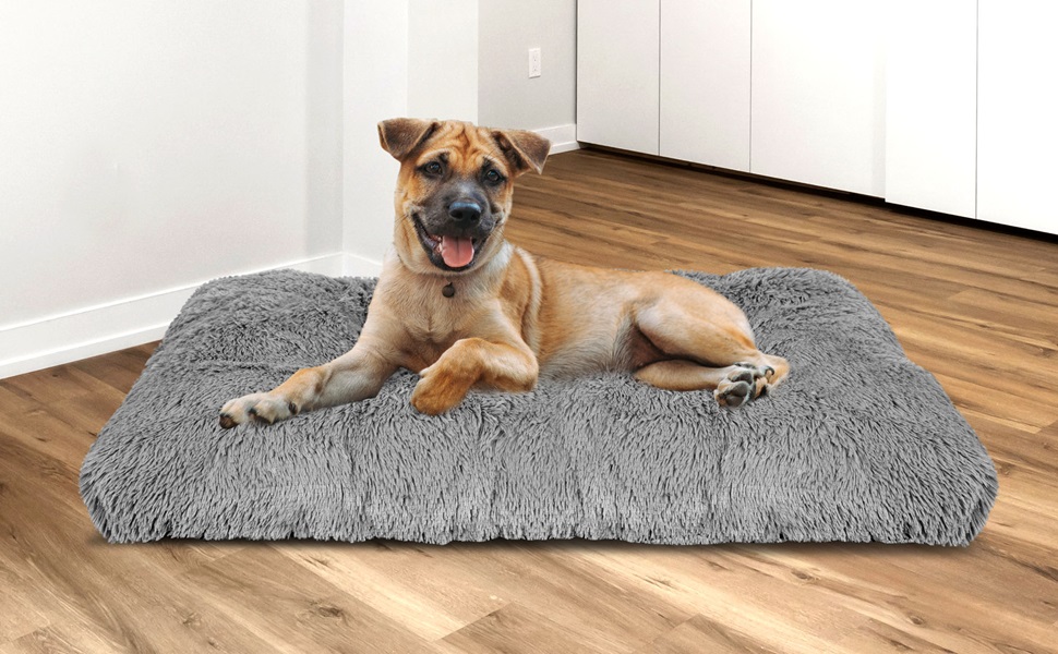 Крісло-ліжко для собак середніх порід King Dog, 80x60 см, сіре. М'яке, комфортне, з антиковзною підкладкою.