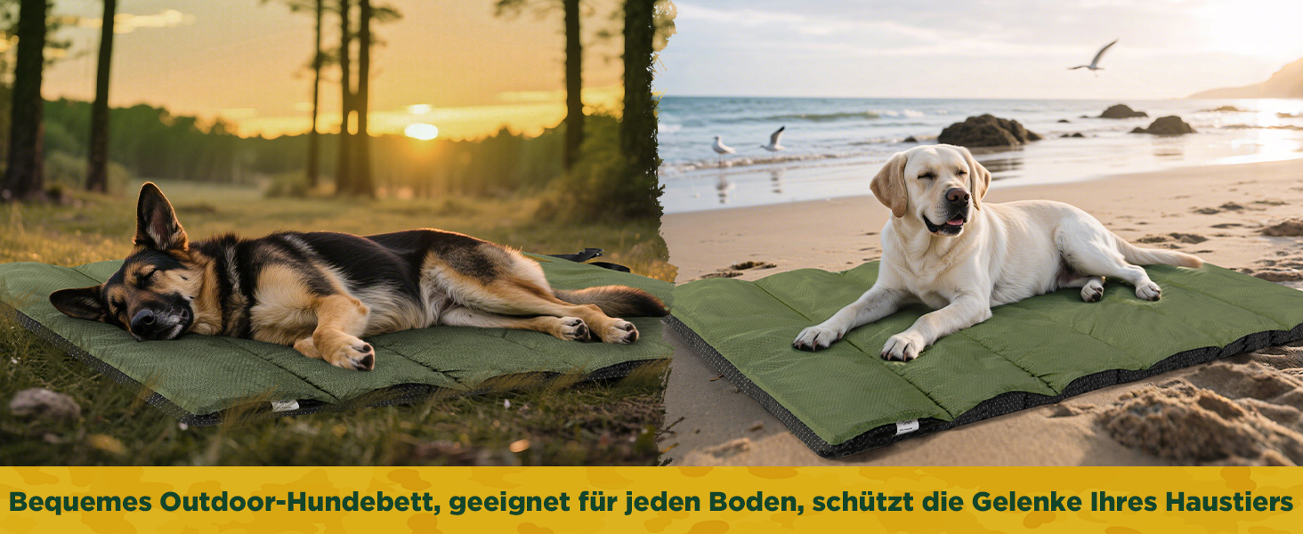 Гімcарс: Лежанка для собак на вулицю з водонепроникною плівкою, легка в розкладанні, для великих та середніх собак, портативна, складана, миється