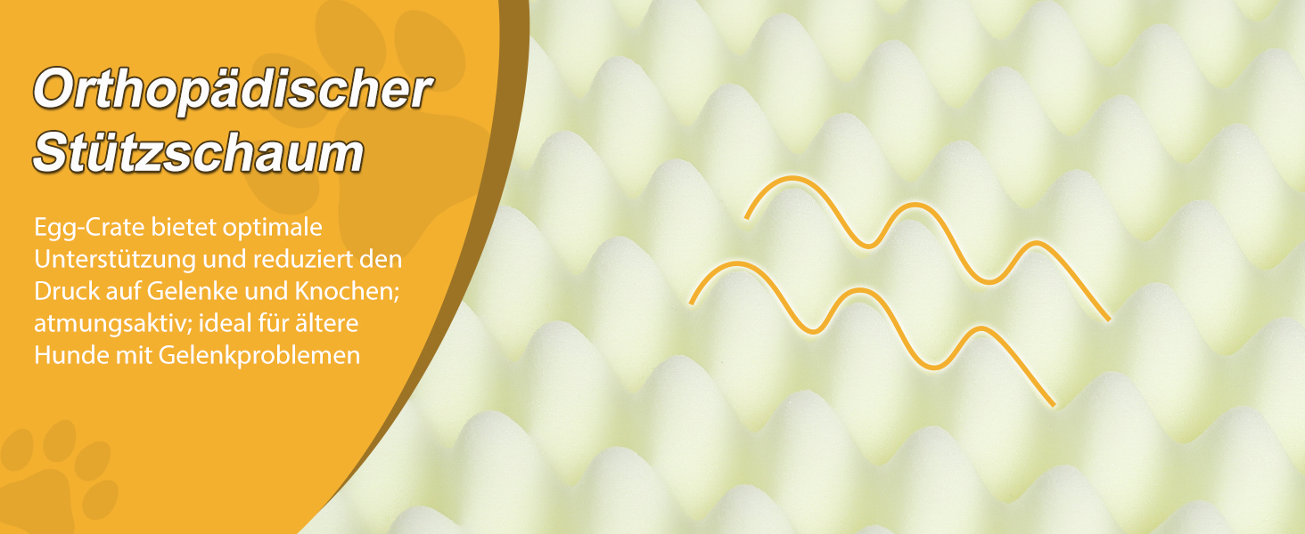 Ортопедичне ліжко для собак Favodormir, велике та середнє, 91x69x7 см, сіре, водонепроникне, для дому та вулиці