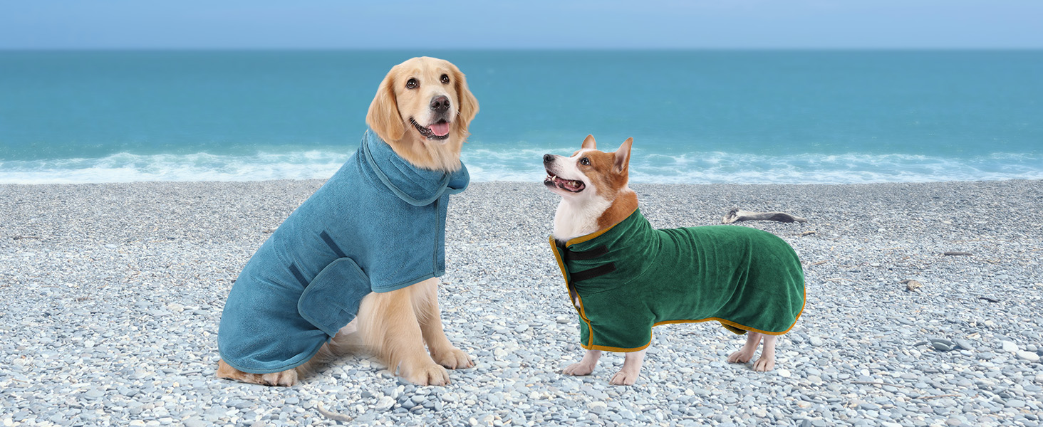 Рушник для собак PETTOM з мікрофібри, швидковисихаючий, бавовняний, супер вбираючий (L, блакитний)