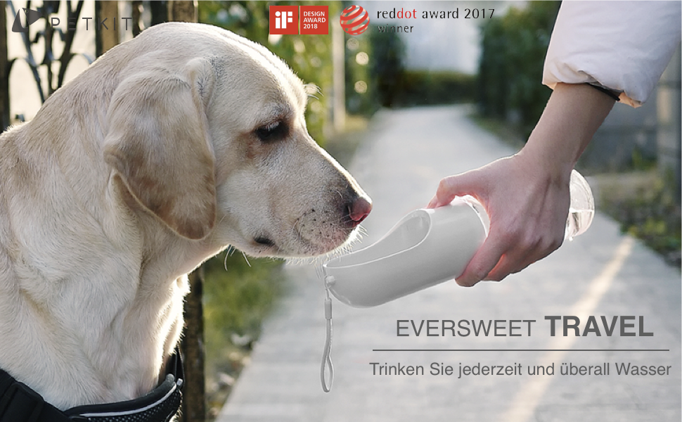 PETKIT Eversweet - пляшка для води для собак, 400 мл, блакитна, PET