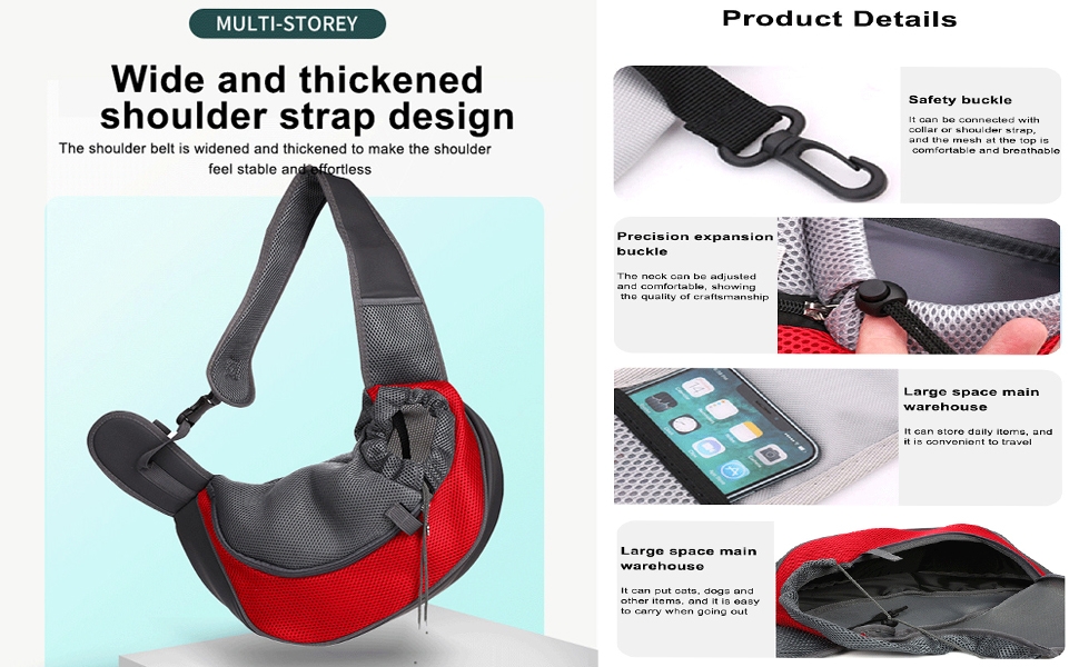 Тканинна переноска для собак та котів, сіра: зручна сумка-переноска для тварин, ідеальна для подорожей та прогулянок на вулиці. Підходить для маленьких собак та кошенят. Має регульований плечовий ремінь та сітчасте вікно для вентиляції.