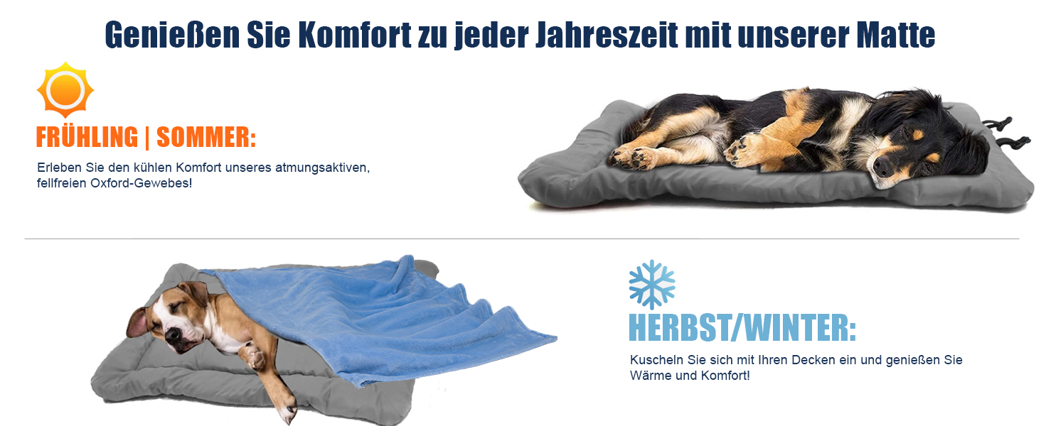 Портативне ліжко для собак Norhogo: водонепроникна килимок-матрац 90x60 см сірого кольору. Ідеально для подорожей, авто, будинку та на вулицю.