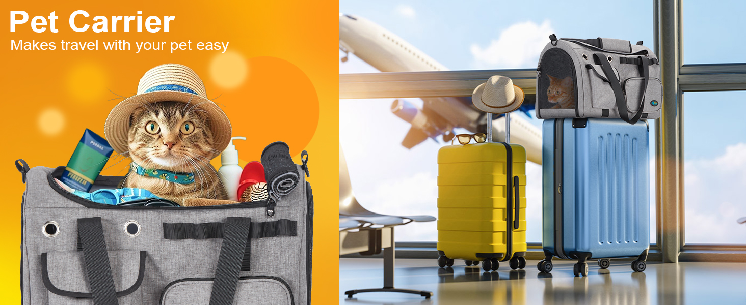 Транспортна переноска для кота Ownpets, складна, 45x30x31 см