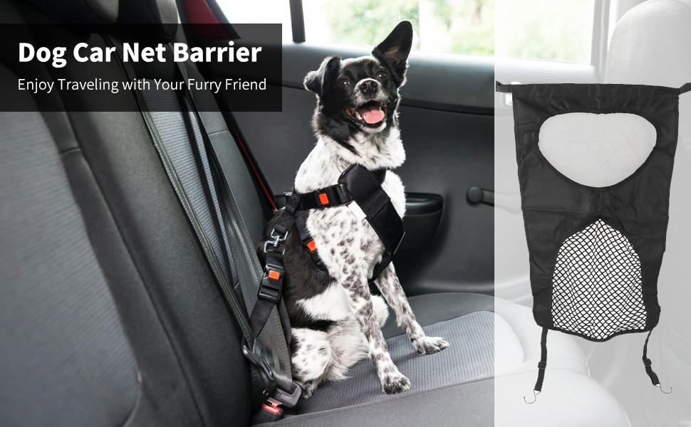 Сітковий бар'єр для собак у багажник авто, 71 x 45 см | Захист, безпека, комфорт