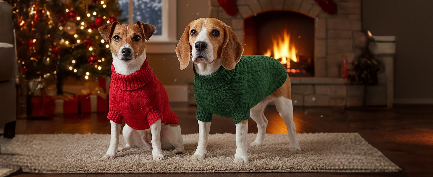 Теплий зимовий пуловер для собак S, пуловер з коміром-горловиною для чихуахуа, йорка, французького бульдога, мальтіза, зелений