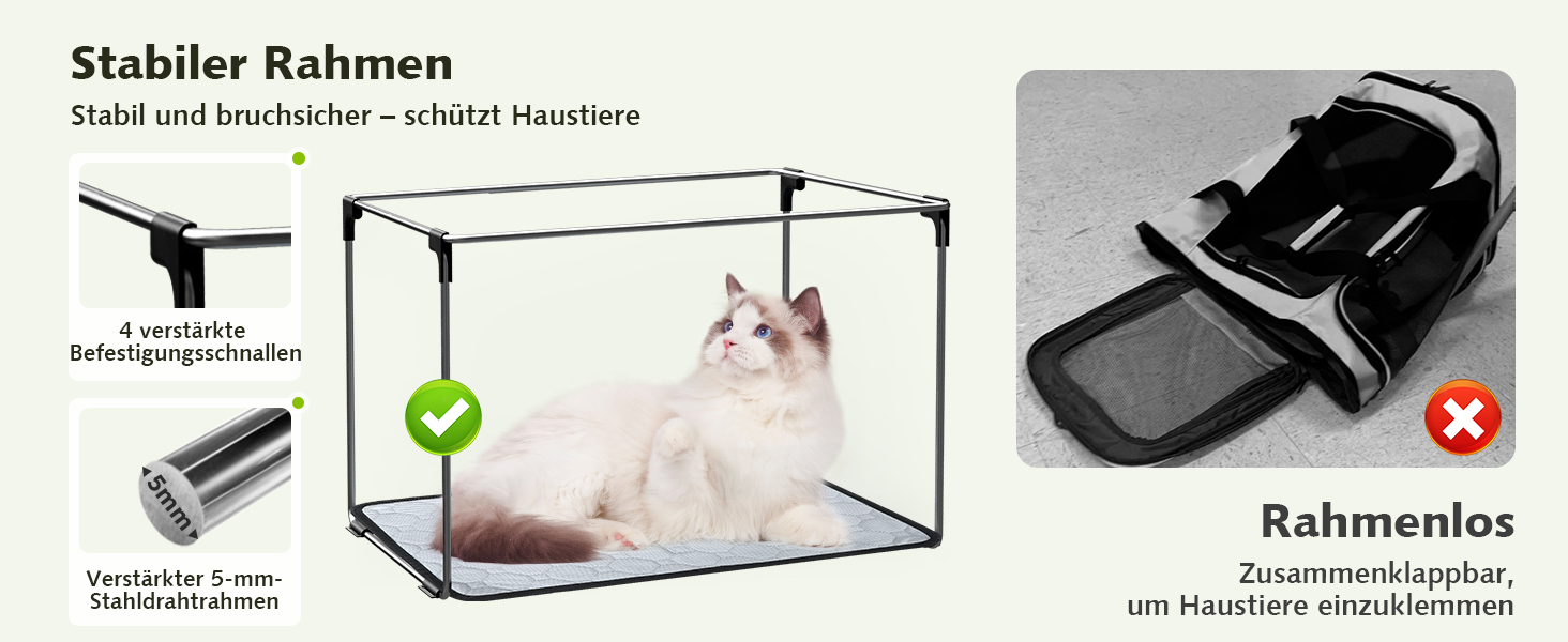 Транспортна сумка для котів Pecute: легка, складана, для подорожей, зелена