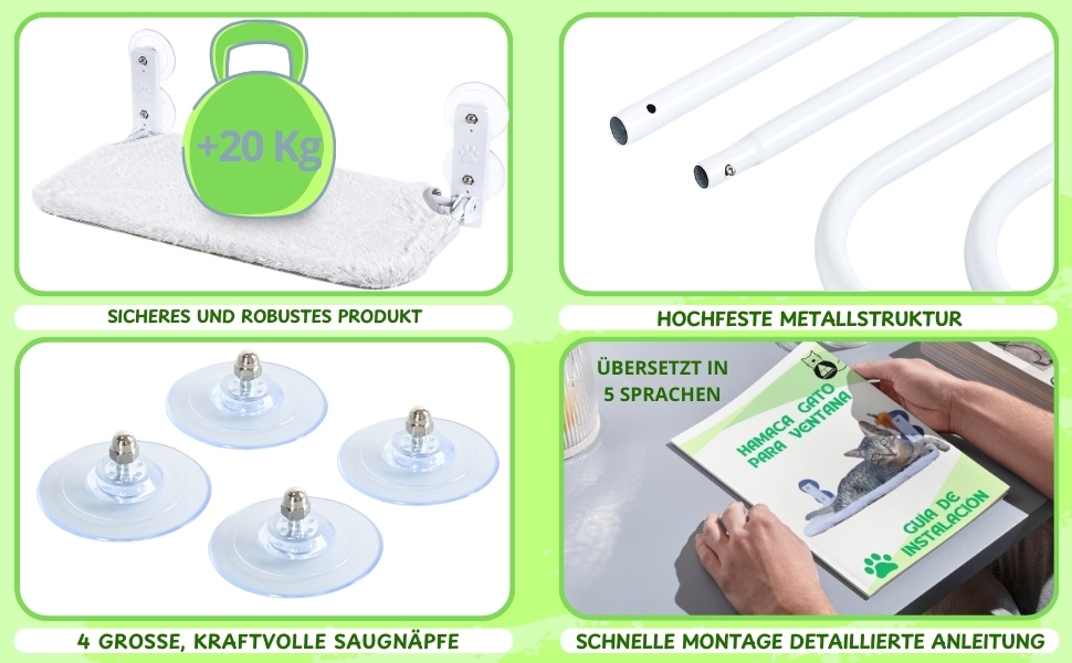 Кішка лежанка-гамак для вікна/стіни, сіра, велика, з іграшкою. BECISPER