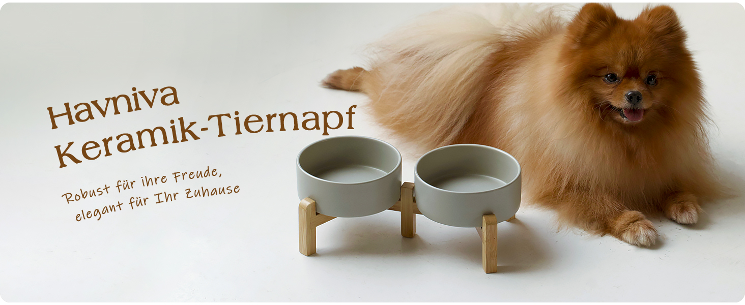 Керамічна миска для собак 18,5 см, для корму та води, середніх порід, неслизька, 1,3 л, сіра (одинарна миска)