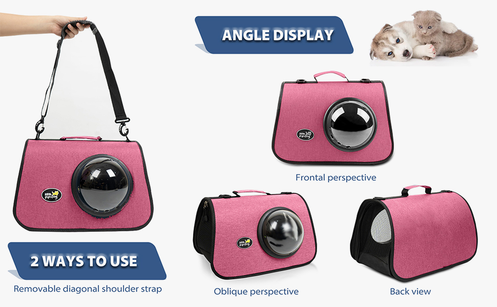 PETCUTE Транспортна сумка для кота/собаки, 41 x 25 x 27 см, складний бокс, дихаючі отвори, схвалено авіакомпаніями, темно-зелений