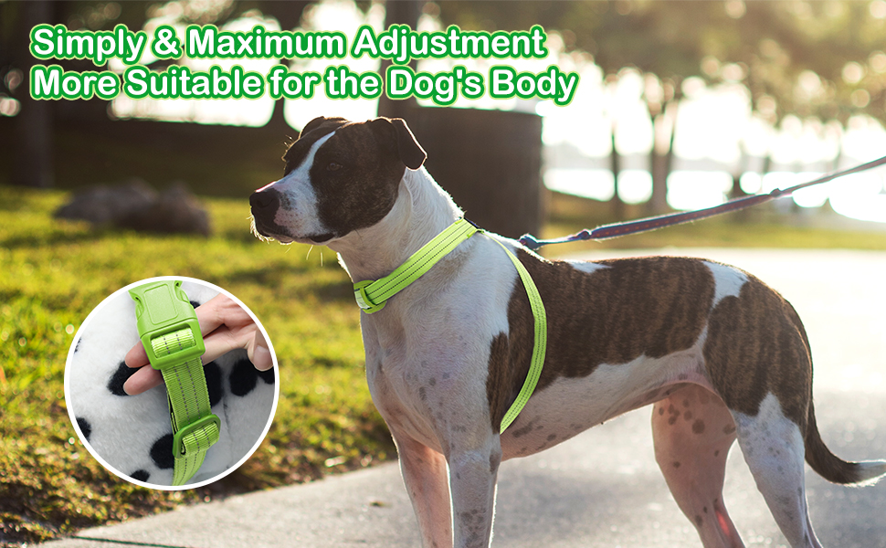 Світлодіодне обіднє намисто для собак PZRLit, світловідбиваючий жилет для собак, перезаряджуваний, м'який, регульований (зелений, середній)