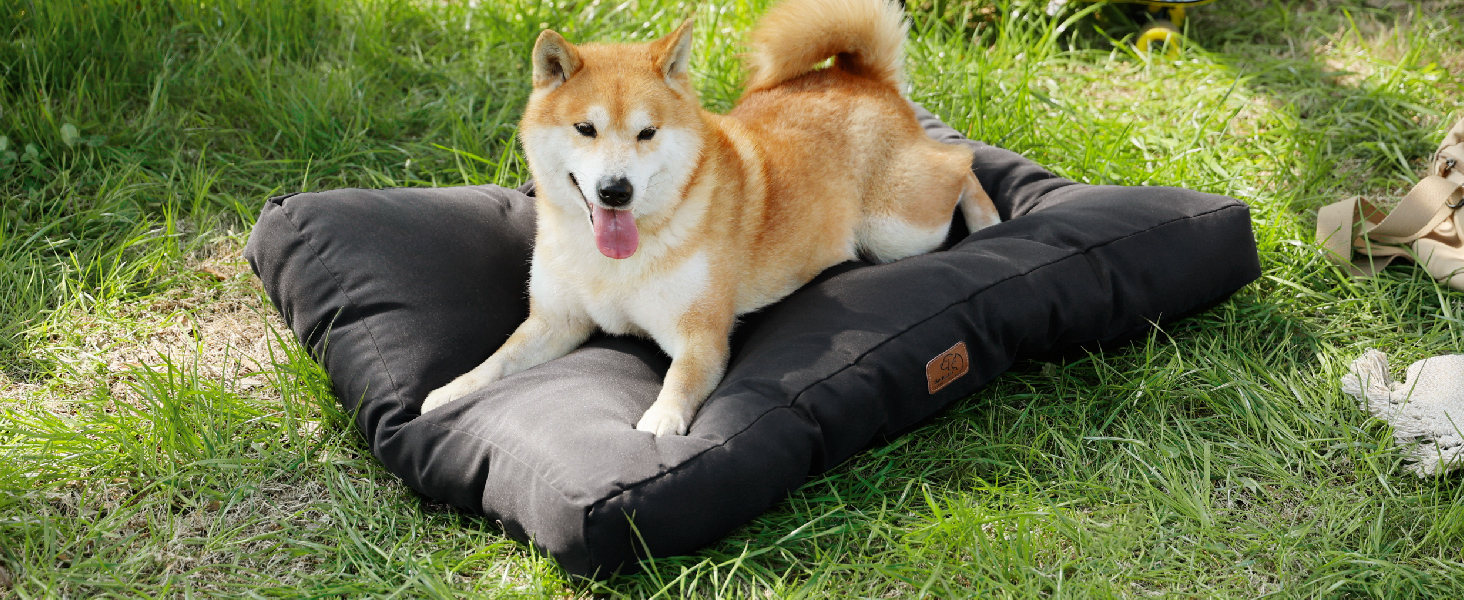 Килимок для собак BEDSURE великих порід, 111x89 см, водонепроникний, коричневий, 10 см заввишки