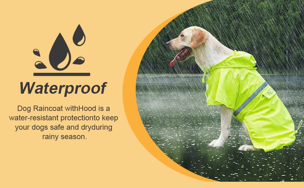 Водонепроникний дощовик для великих собак, зелений, розмір 6XL